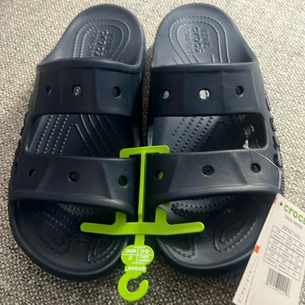 CROCS Baya unisex Classic Navy Slide Sandals